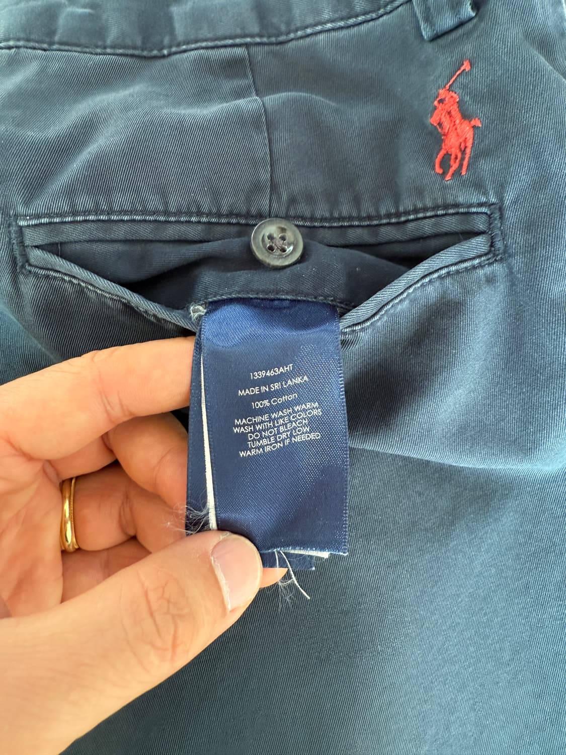 폴로 랄프로렌(Polo Ralph Lauren) 네이비 치노팬츠(레드포니 상품이미지9