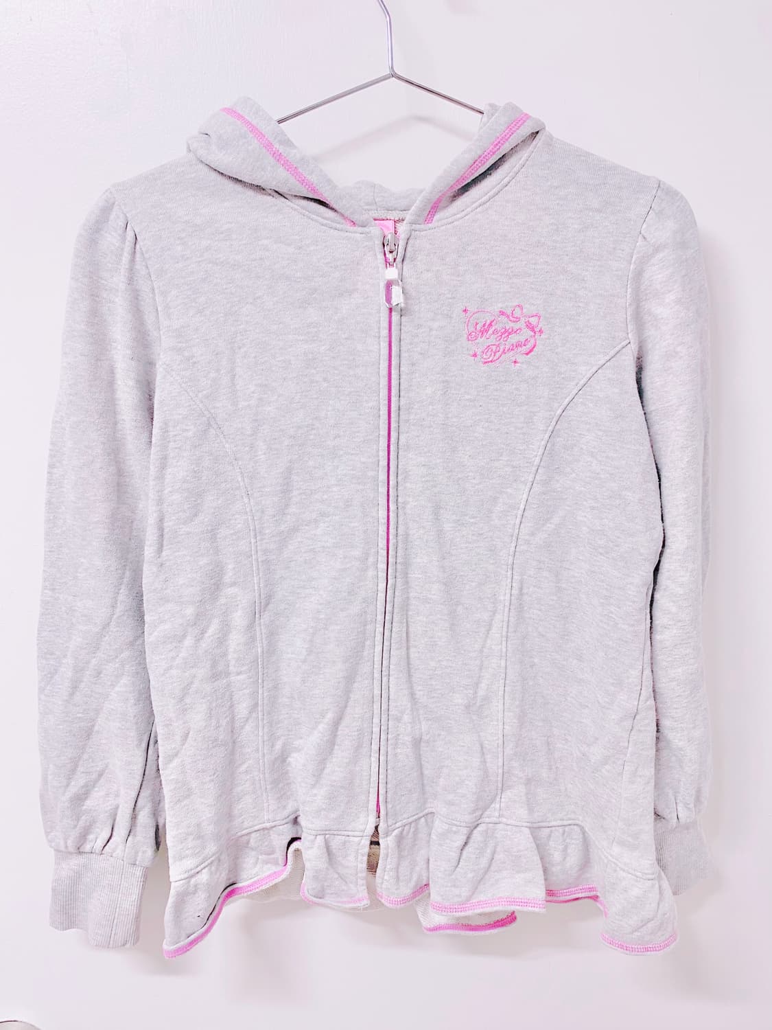 오늘만) 메조피아노 핑크 후드 집업 키치 히메갸루 모리걸 러블리 상품이미지1