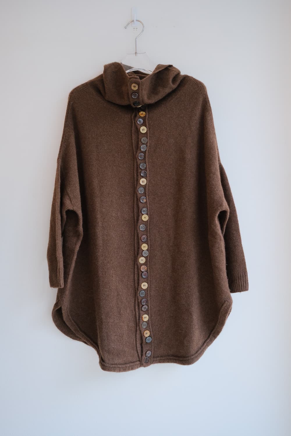 Multi-button turtle neck long cardigan 상품이미지5