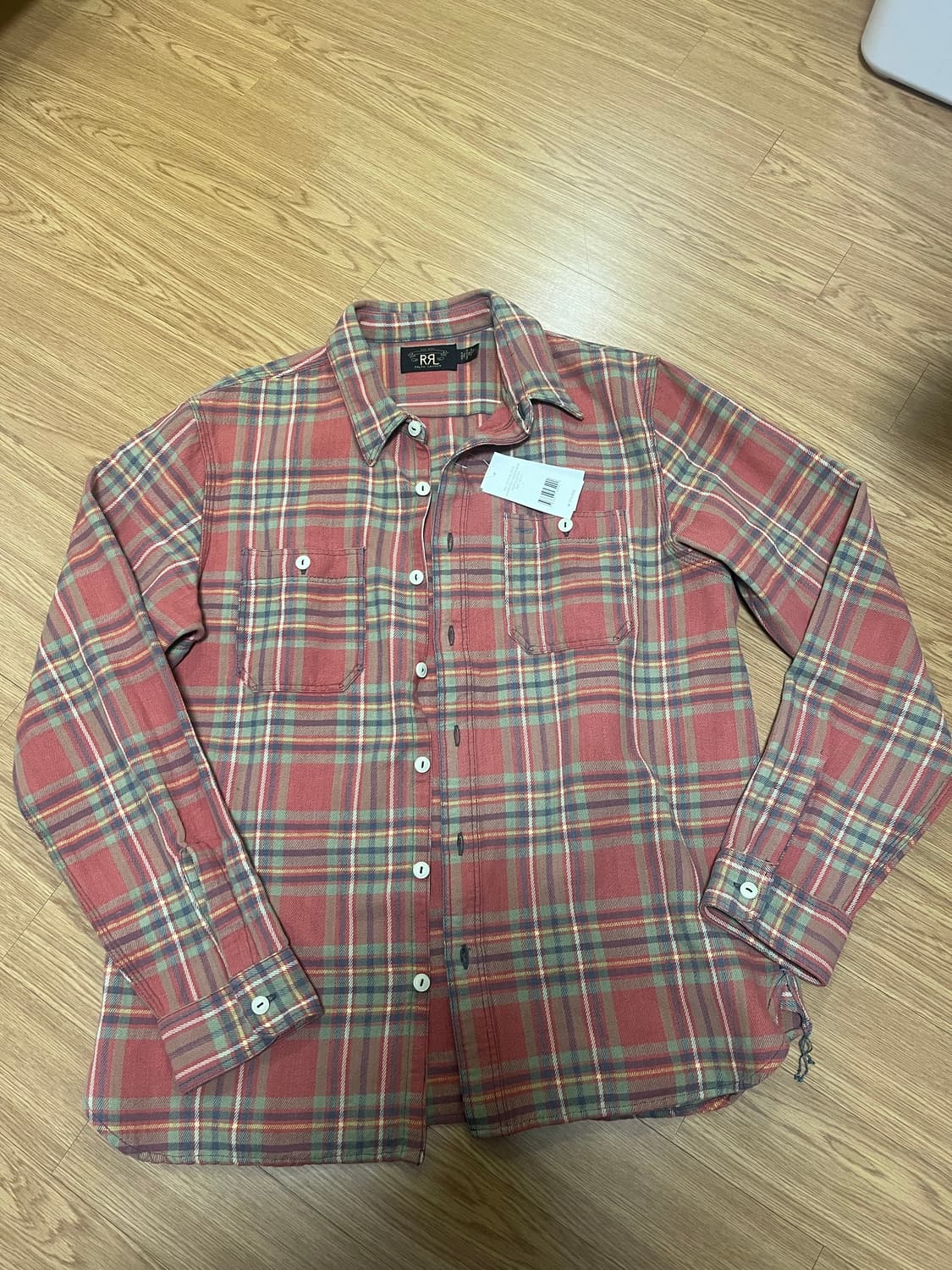 rrl 플래드 트윌 워크셔츠 L사이즈 상품이미지1