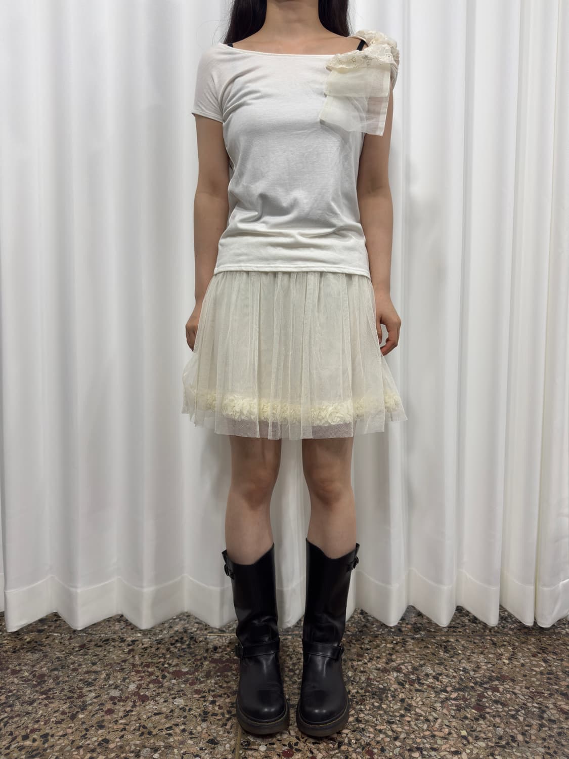 earth lace banding skirt 상품이미지3