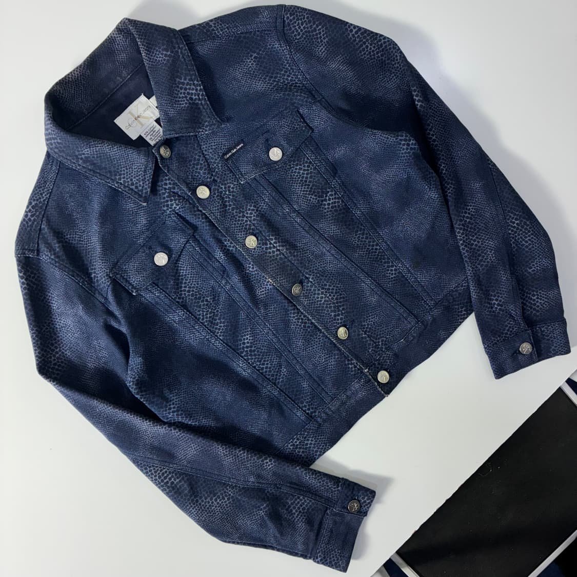 Calvin klein  캘빈클라인 코튼 파이톤 트러커 자켓   상품이미지2