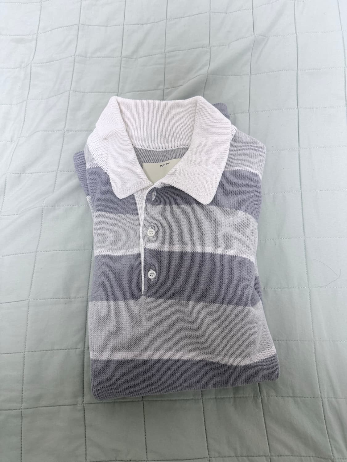 포터리 반팔 럭비 폴로 니트 4사이즈 상품이미지2