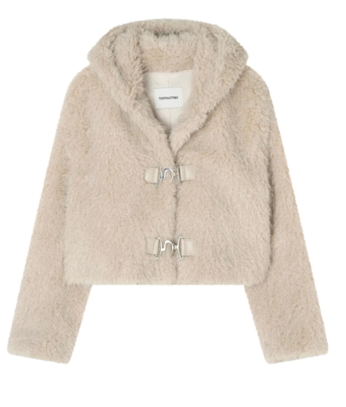 tmt faux fur cropped jacket (cream) 상품이미지1