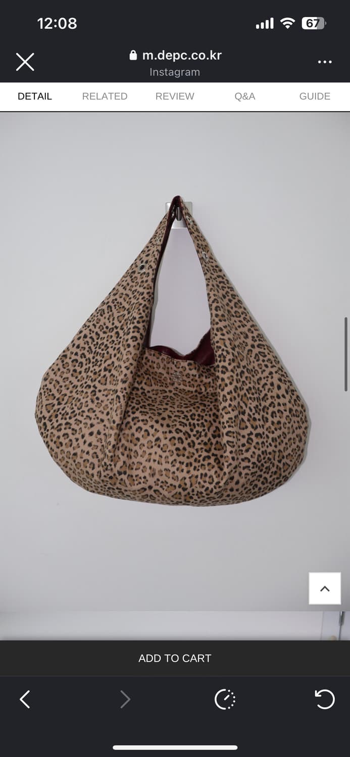 Depc EYELET LEATHER BAG - WINE 상품이미지2