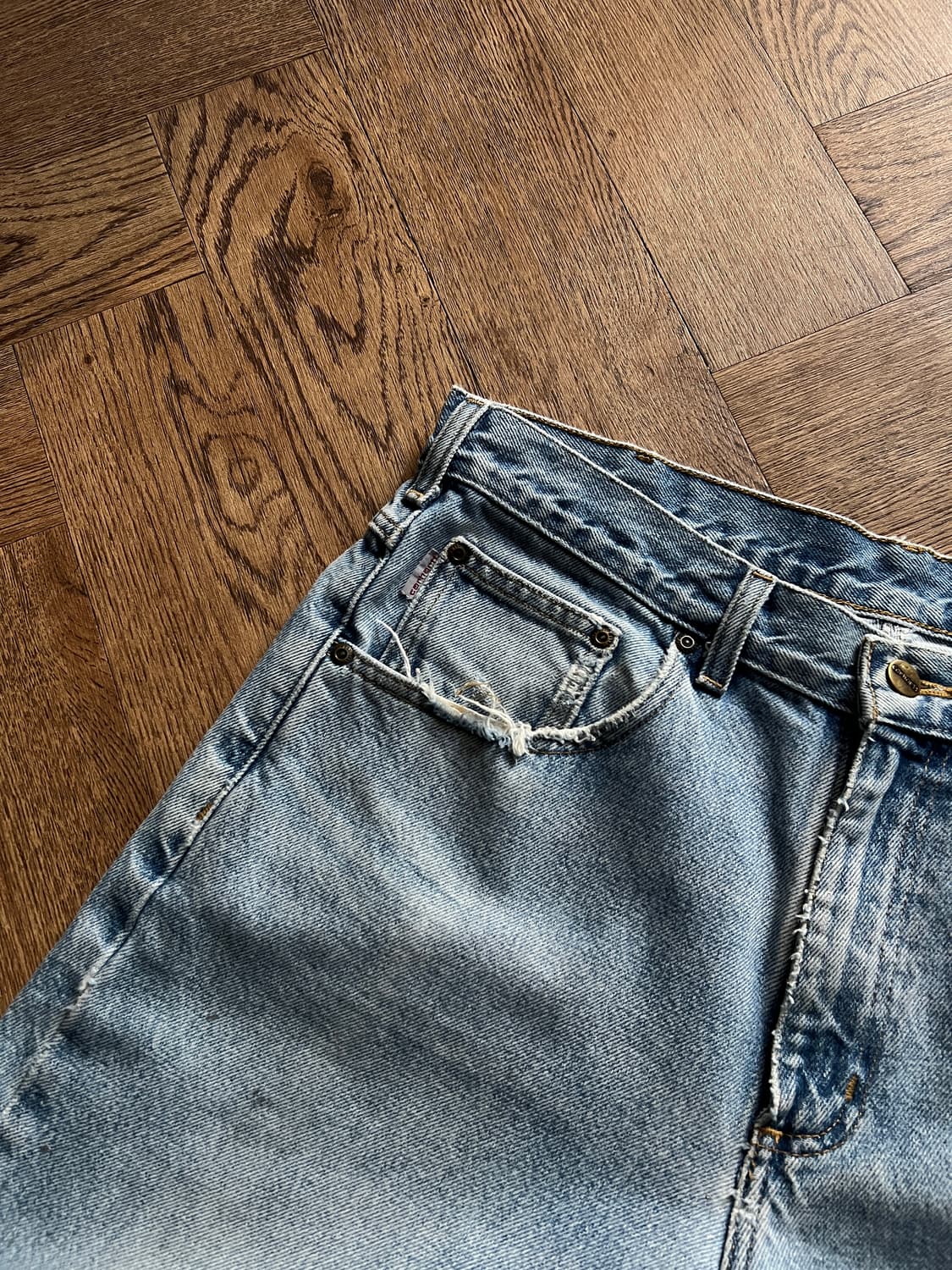 [34]칼하트 USA 빈티지 워싱 워크 데님 팬츠 상품이미지5