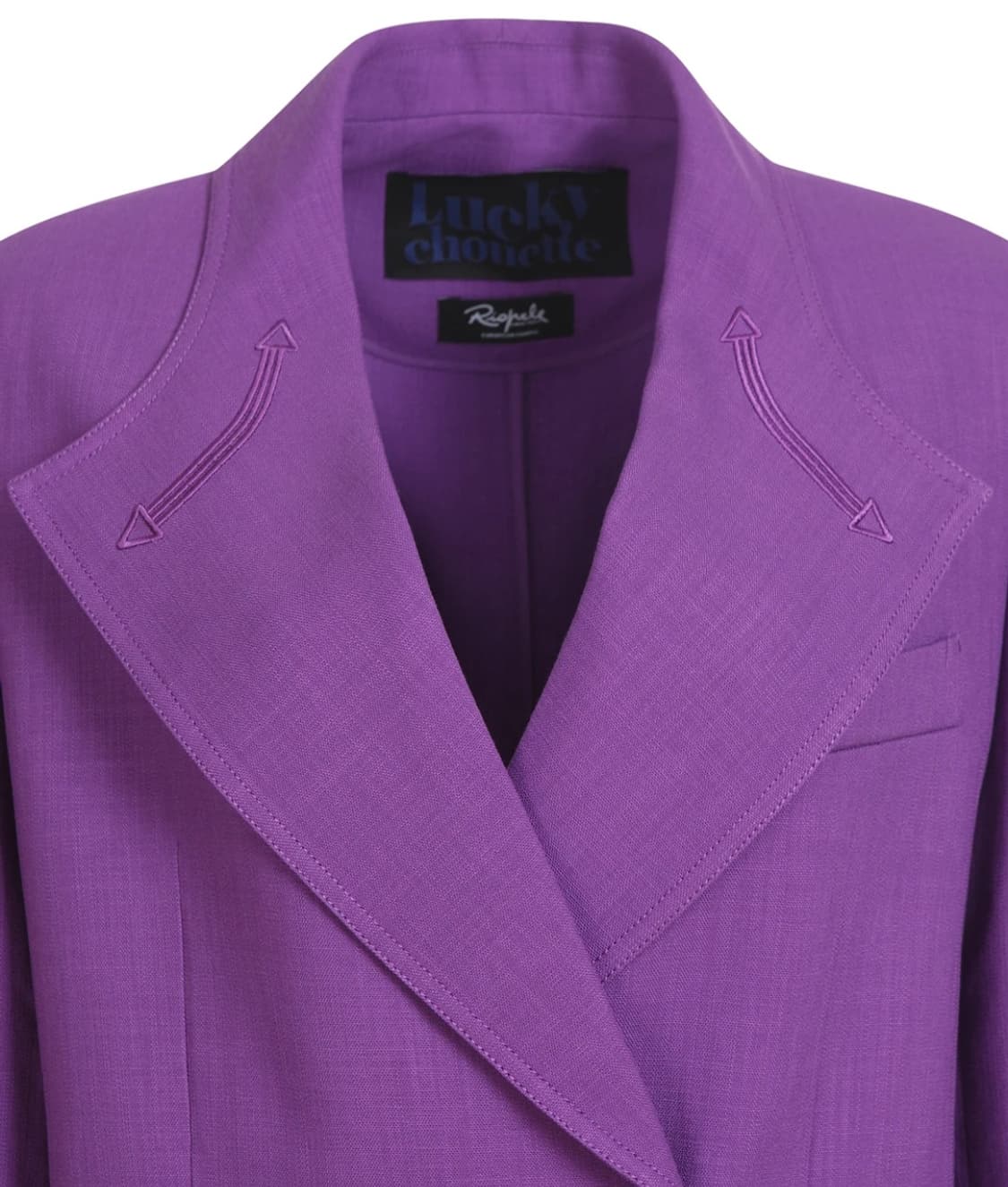 럭키슈에뜨 칼라 엠브로이더리 더블자켓 36사이즈 상품이미지5