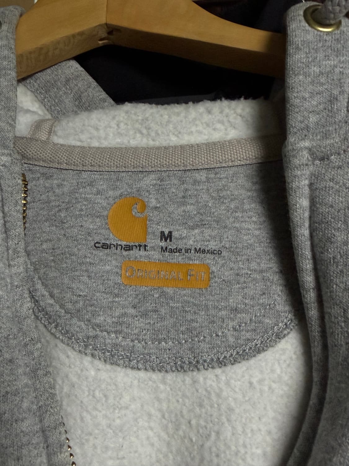 칼하트 그레이 후드집업 M 상품이미지2