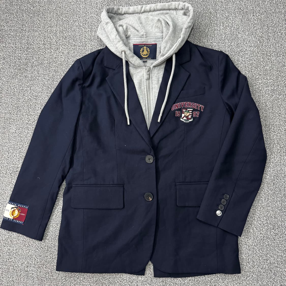 티니위니 네이비 블루 후드 블레이져 상품이미지1