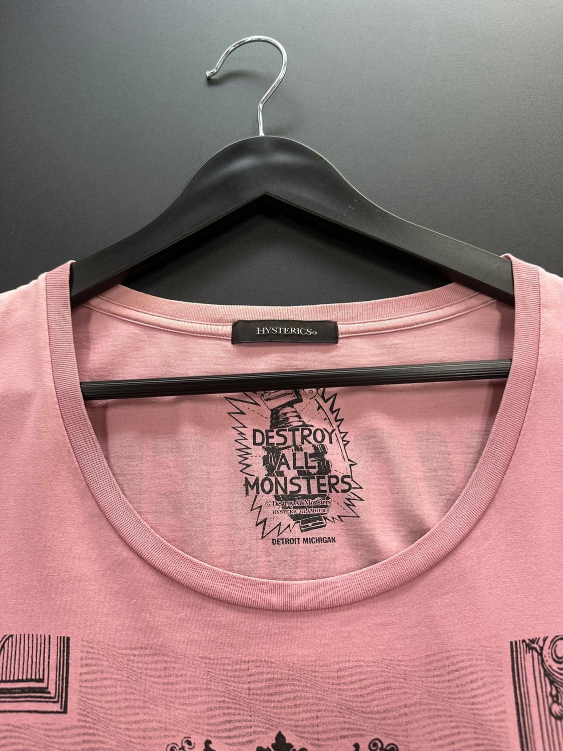 히스테릭글래머 Destroy Women 반팔티 모브핑크 상품이미지9