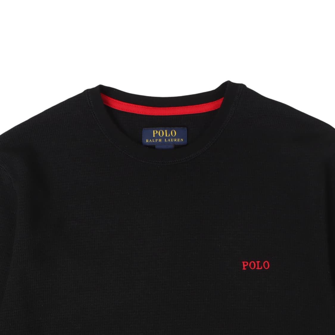 폴로 랄프로렌 블랙 로고 베이직 와플 롱슬리브 상품이미지2