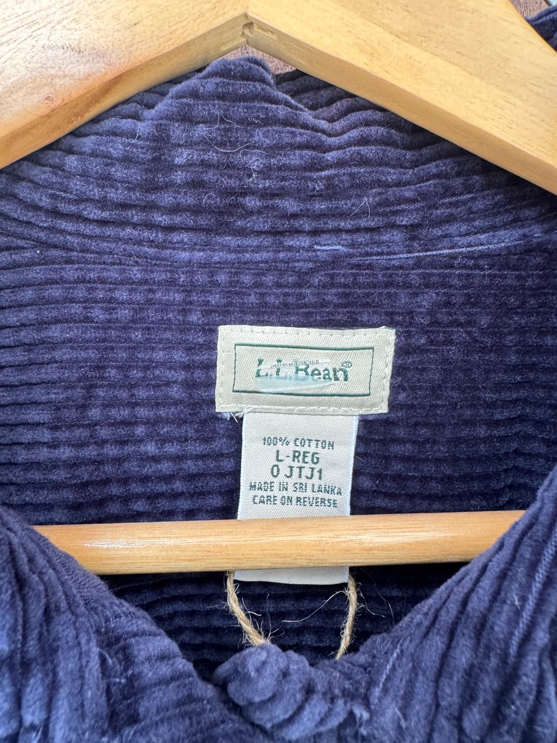 llbean 엘엘빈 네이비 코듀로이 골덴 셔츠 L 상품이미지2