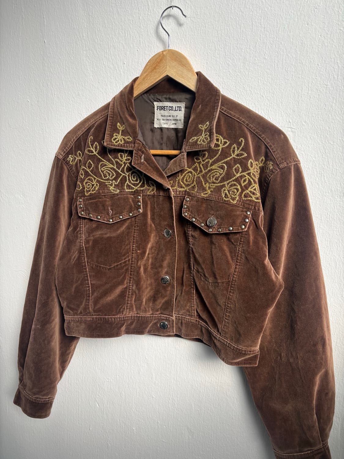 Japanese Vintage Brown Crop Jacket 상품이미지2