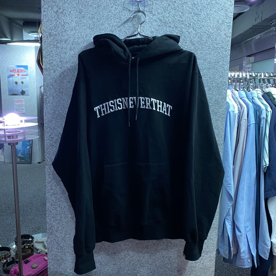 디스이즈네버댓 아치로고 블랙 후드티 B3435 상품이미지2