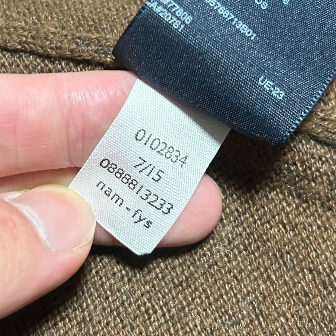 [L] Tommy 타미힐피거 브라운 브이넥 니트 상품이미지4