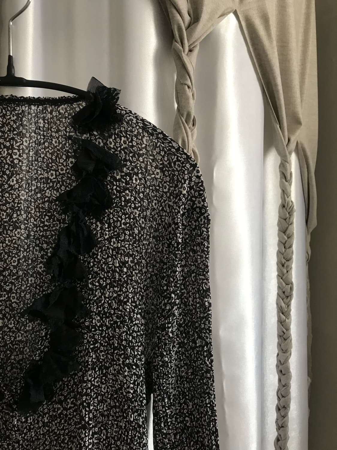 vintage pattern pleats blouse 상품이미지8