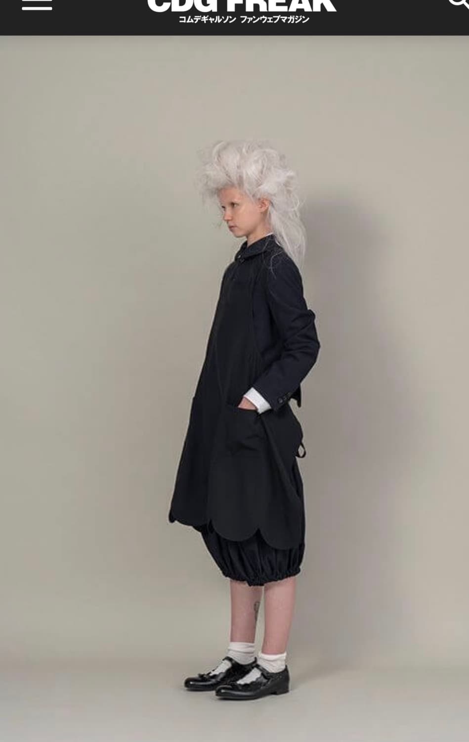 꼼데가르송 걸 2020FW 폴리 팬츠 (블랙, s) 상품이미지2