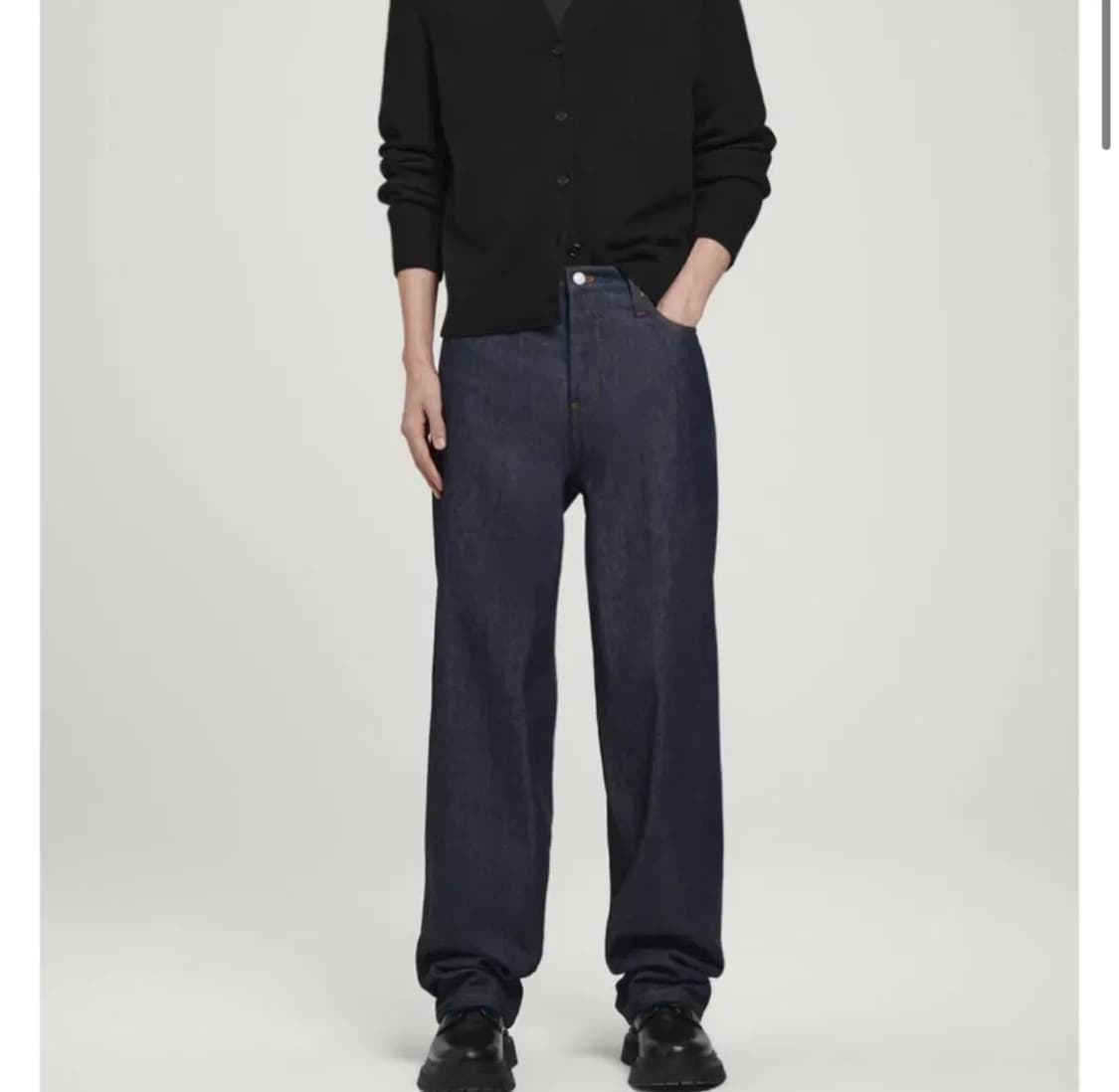 Cos rider 셀비지 와이드 레그 진 28 새제품 상품이미지1