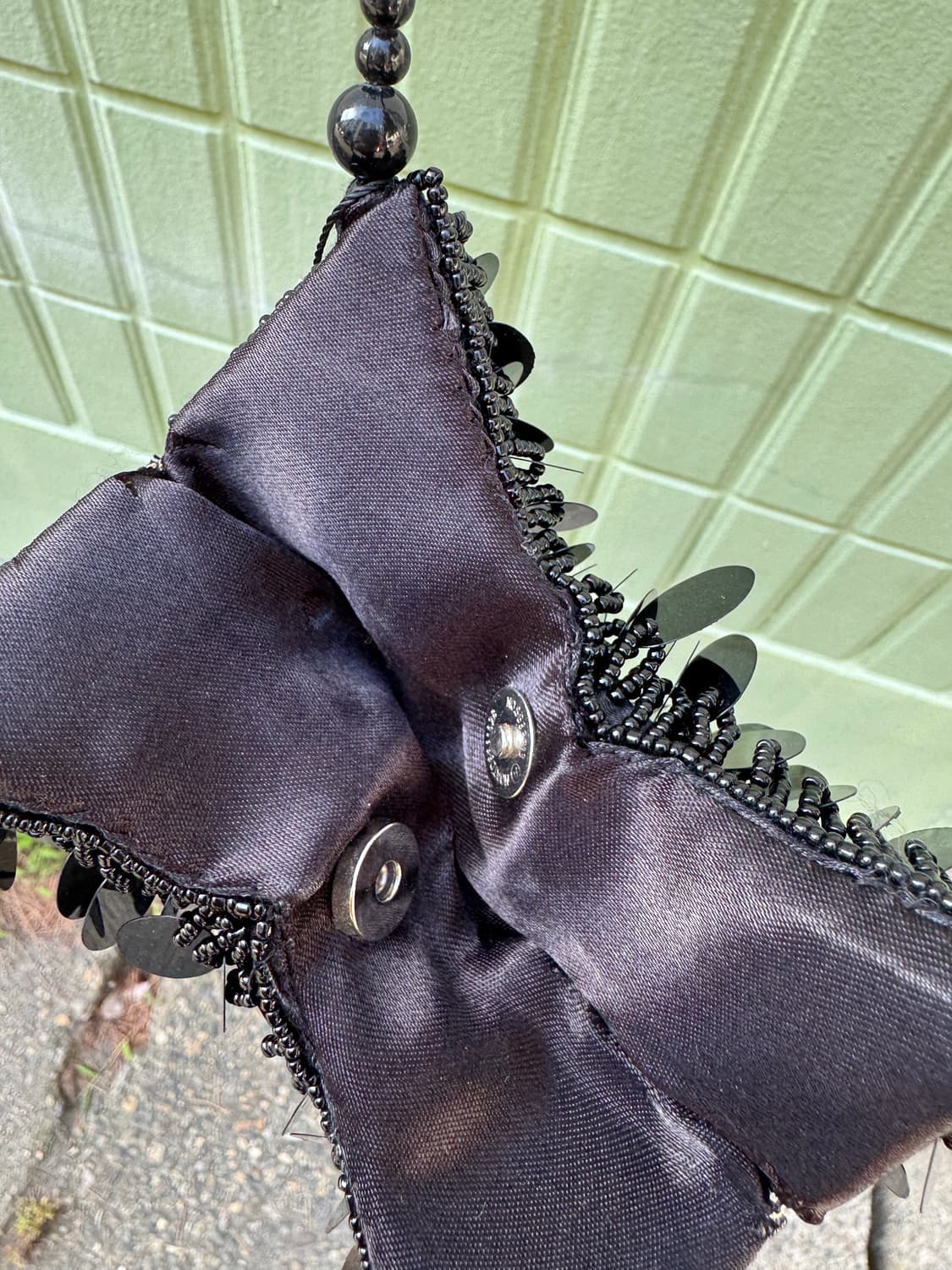 Black Sequin Beaded Mini Bag 비즈백 상품이미지4