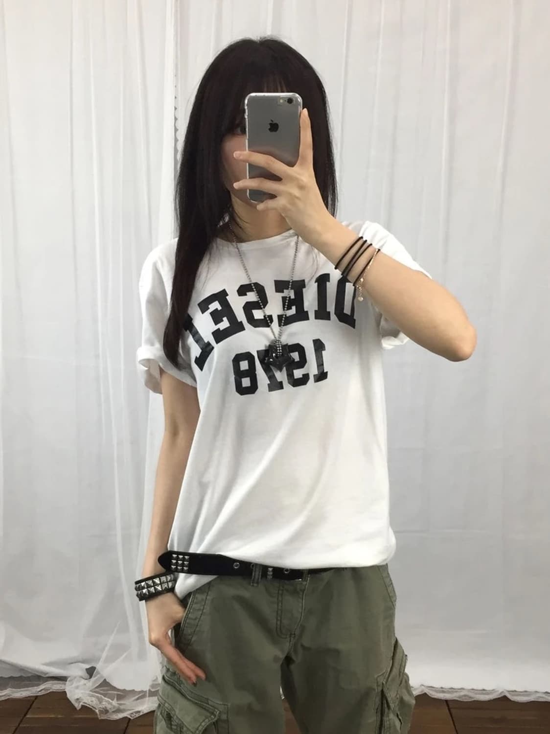 Diesel 1978 White Logo Tee 상품이미지2