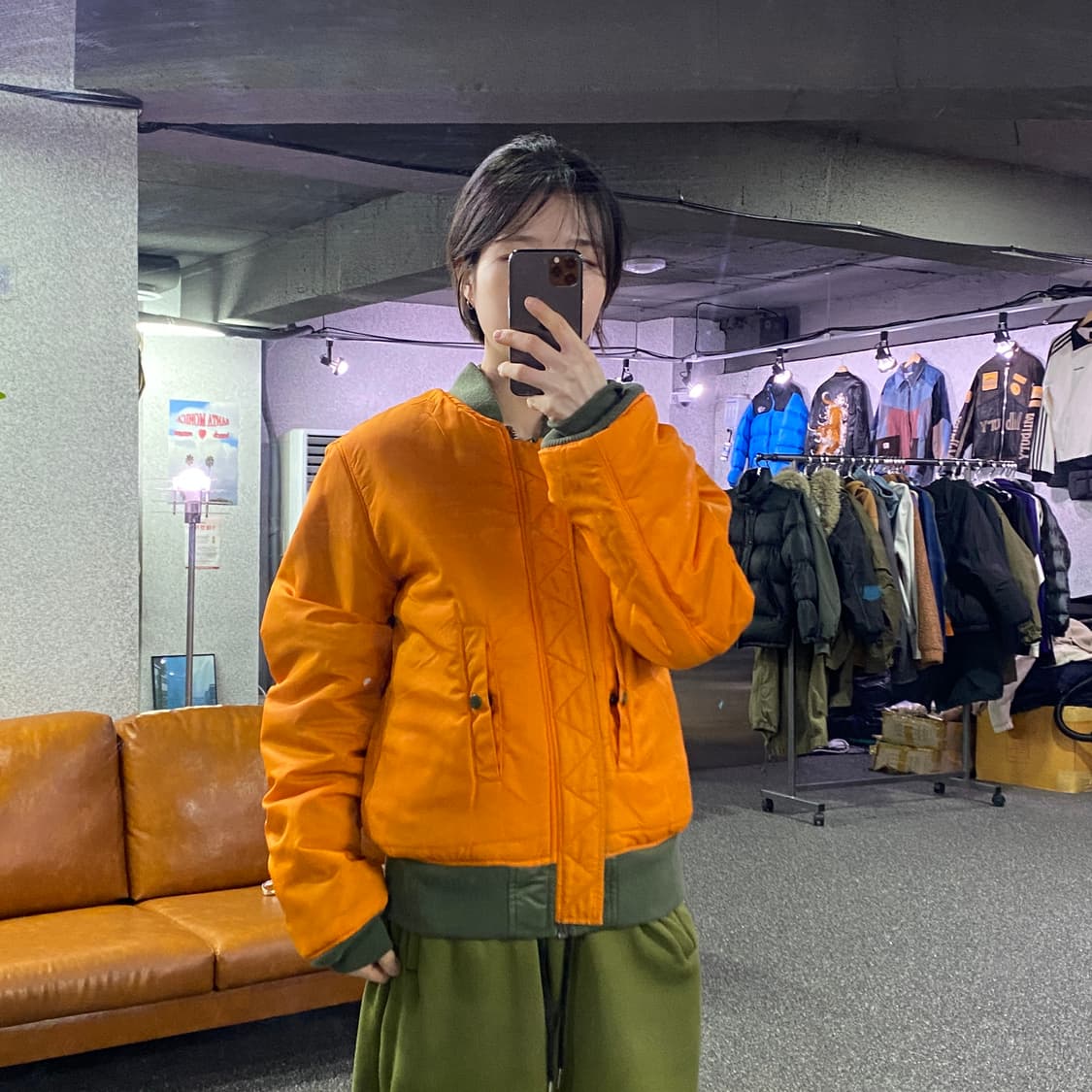 알파인더스트리 리버시블 ma-1 항공자켓 B3917 상품이미지2