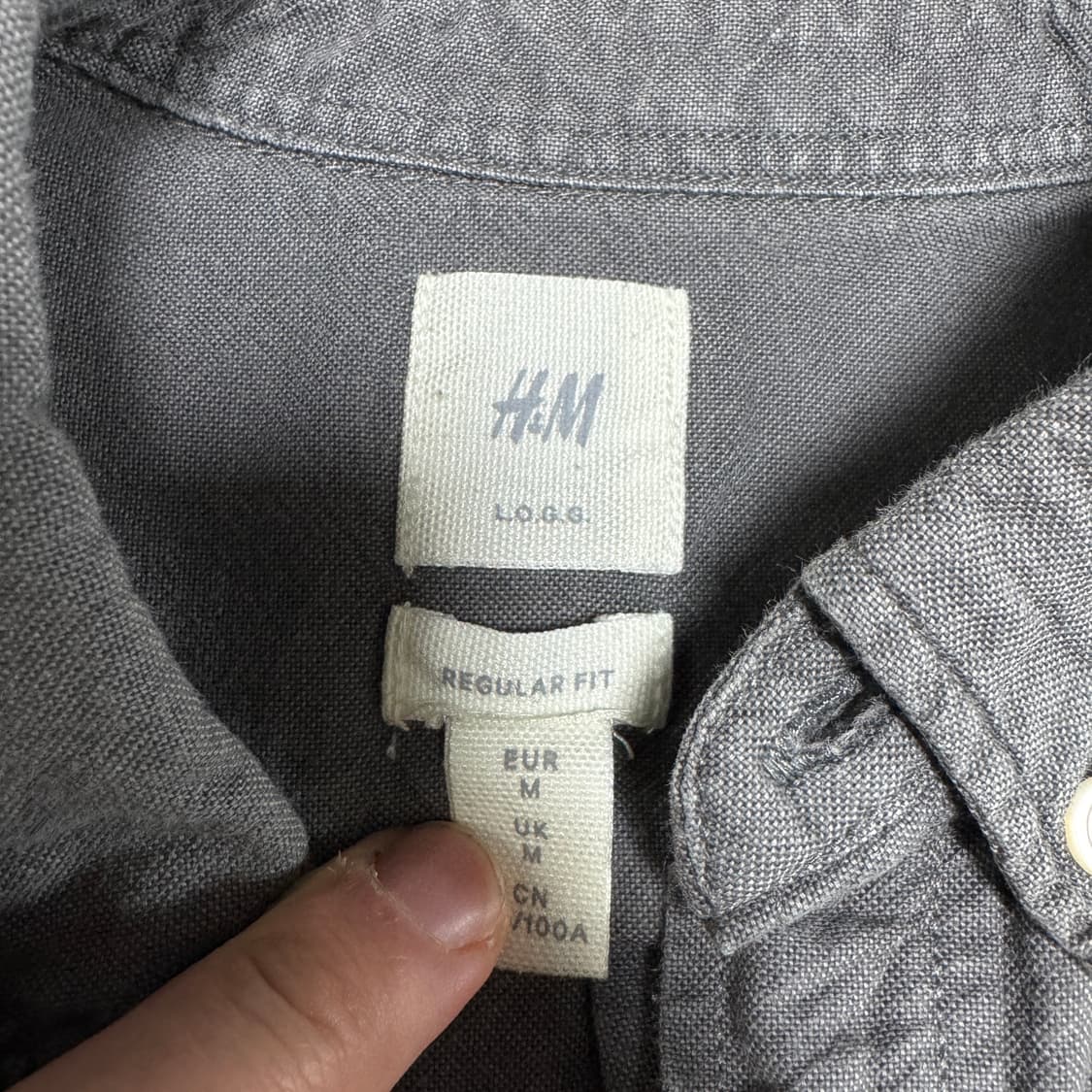 H&M 그레이 셔츠 상품이미지2