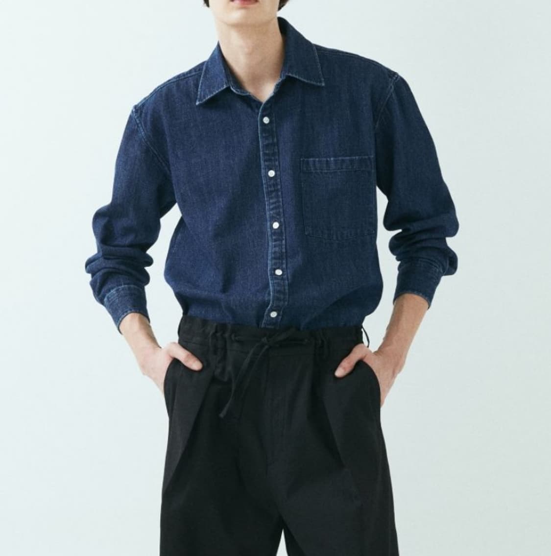 라벨아카이브 데님 셔츠 2사이즈 새상품 상품이미지1