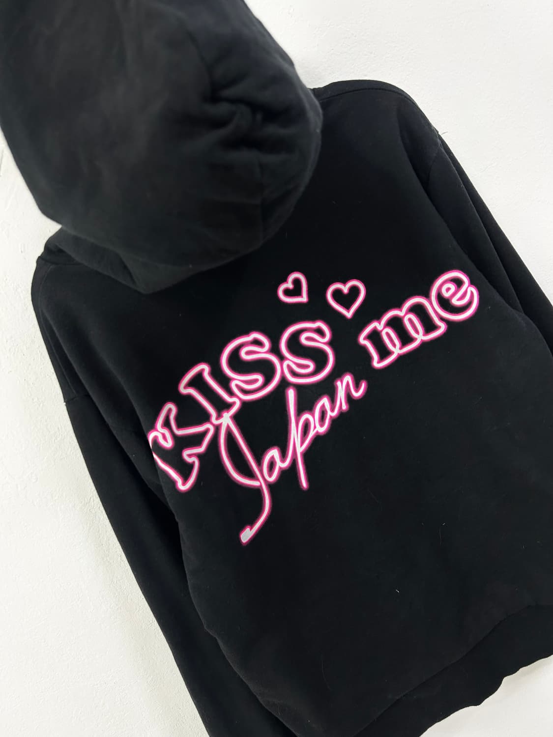 갸루 핑크 레오파드 리버시블 후드집업 상품이미지10