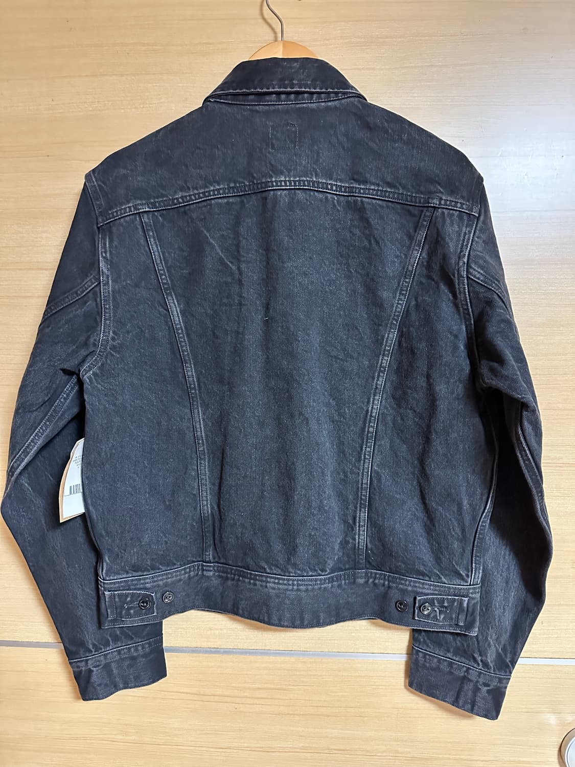 더블알엘 lot271 블랙 트러커 데님자켓 M 새상품 상품이미지6