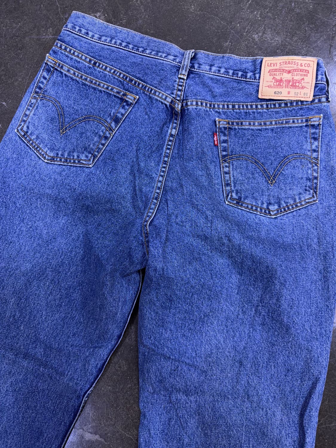 리바이스 620 루즈 스트레이트핏 코리아탭 스톤워싱 데님 팬츠 36 상품이미지6