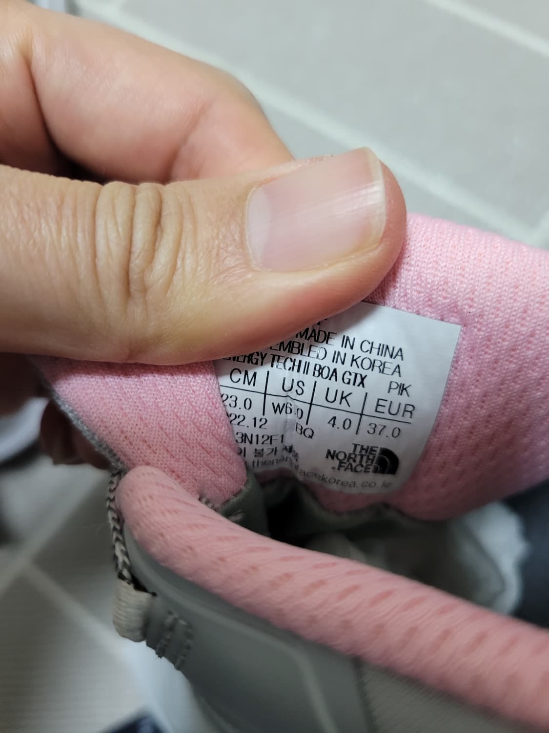 새상품) 노스페이스 에너지 테크 투 보아  고어텍스 230 상품이미지8