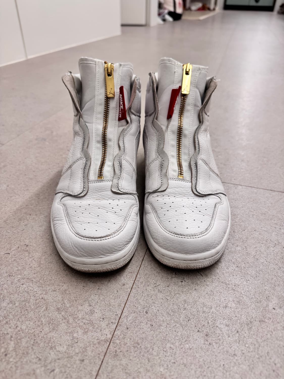 [희귀/270] 조던 1 레트로 하이 집 화이트 (우먼) 상품이미지3