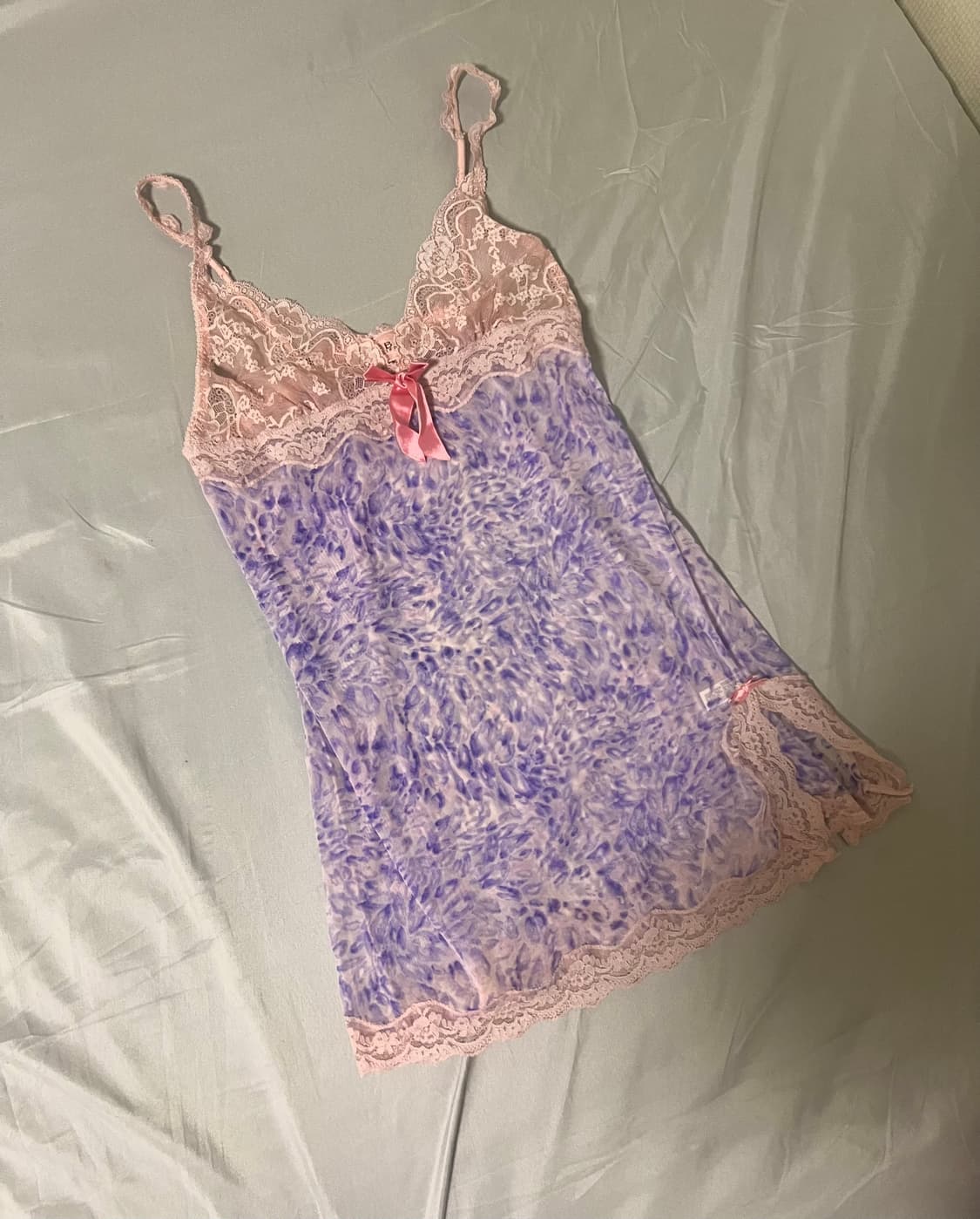 ✨vintage pink purple leopard slip dress✨ 상품이미지1