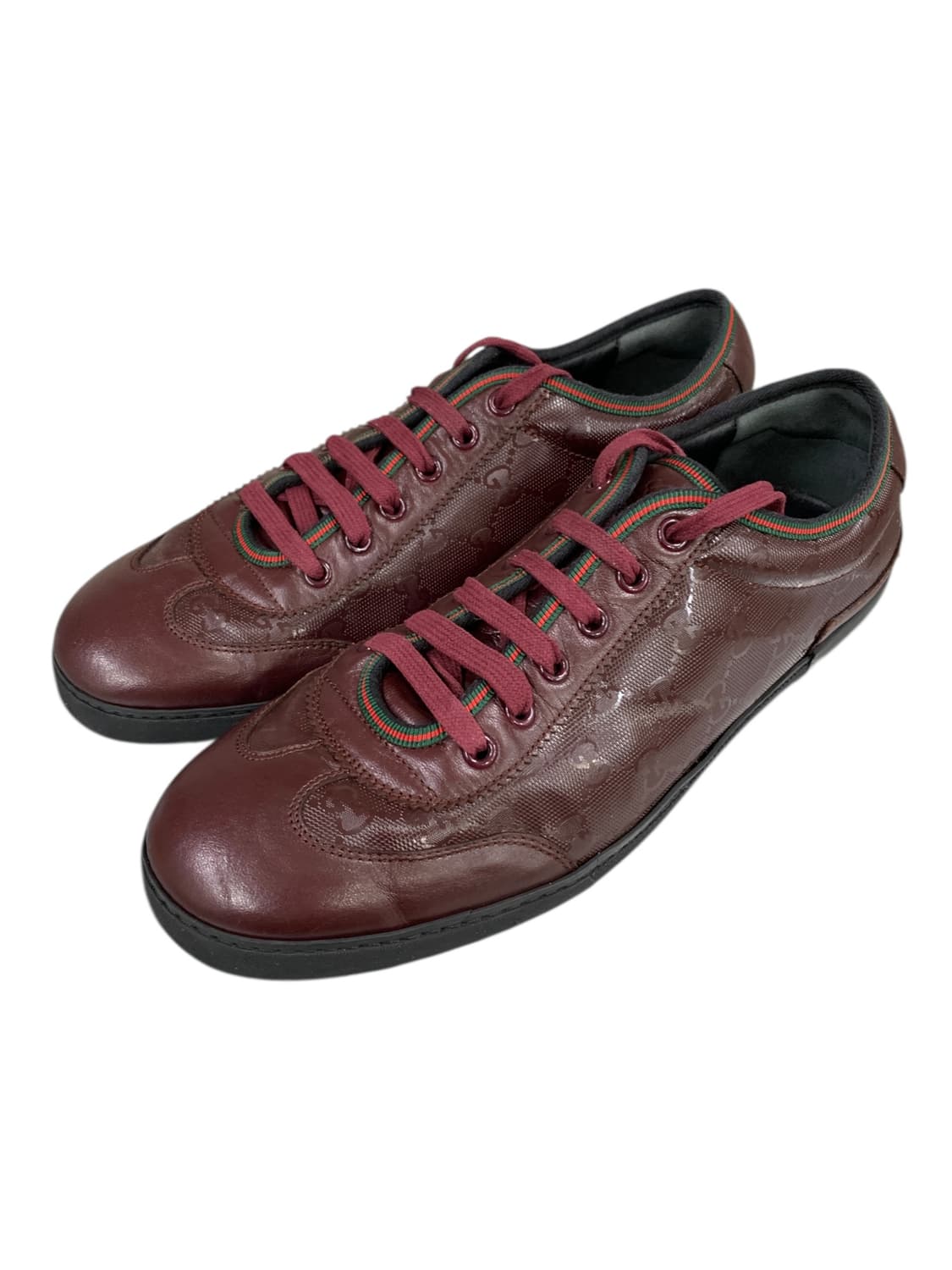 구찌 임프리메 GG 스니커즈 버건디 9.5(285) (Gr-3209) 상품이미지5