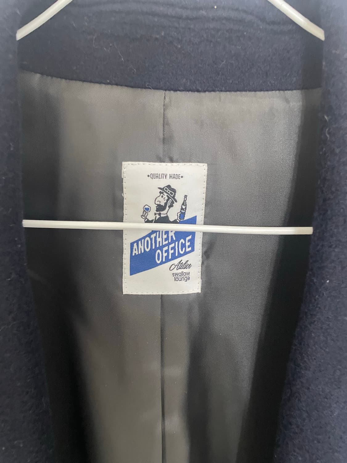 (01) 어나더오피스 숄카라 체스터 코트 상품이미지4