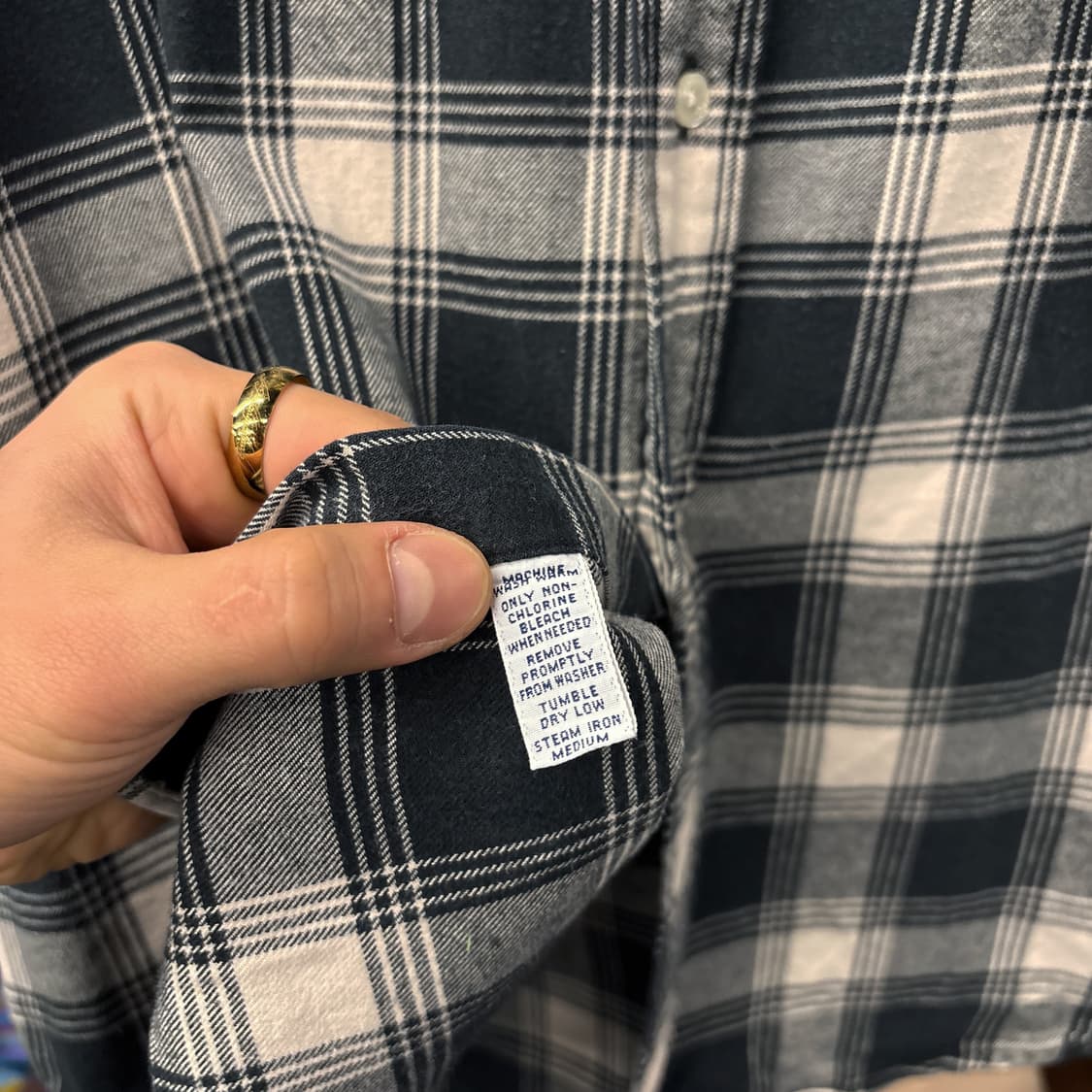 90s 폴로 랄프로렌 블레이크 루즈핏 코튼 플란넬 체크셔츠 N755 상품이미지7