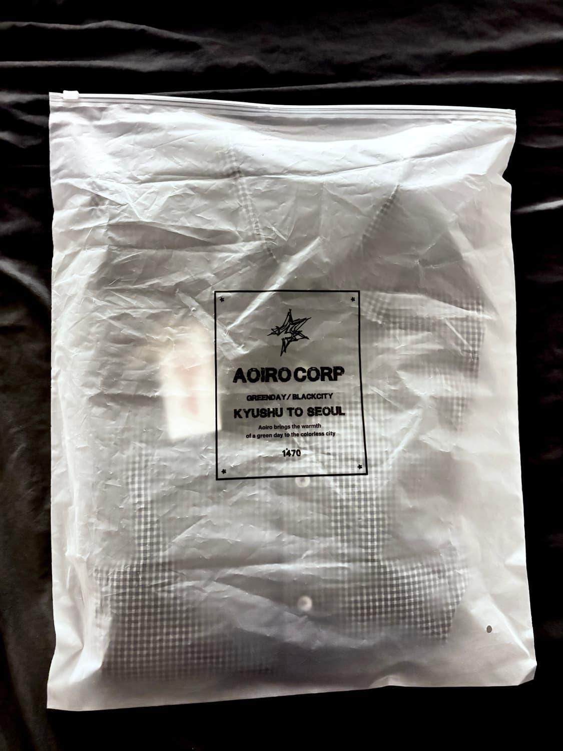 아오이로 시그니처 라벨 체크셔츠- 쿠키 크림 상품이미지5