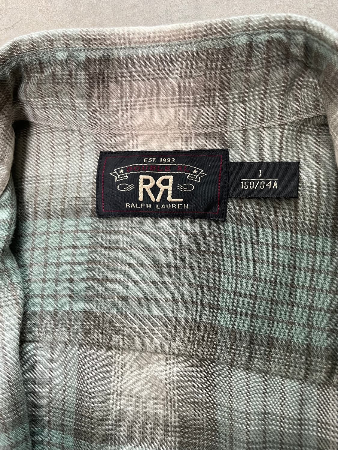 RRL 더블알엘 옴브레 체크 플레이드 셔츠 상품이미지2
