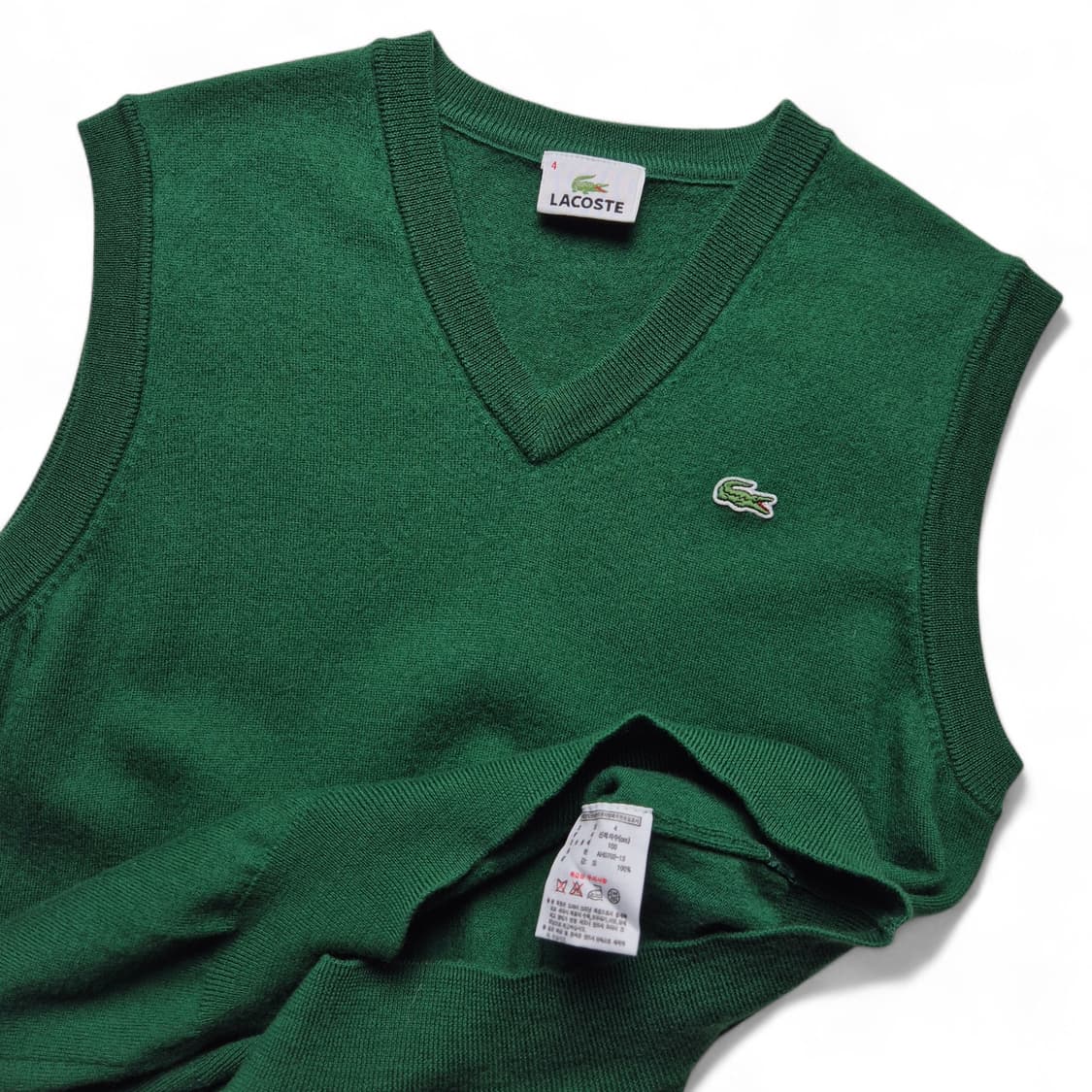 [4] 라코스테 울 니트 조끼 상품이미지1