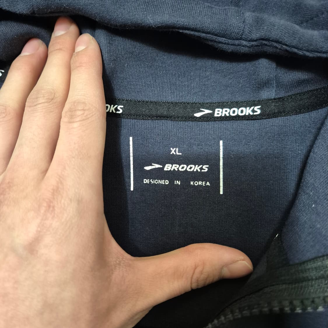 브룩스 더 블루 프리미엄 테크핏 후드집업 XL(105) 상품이미지6