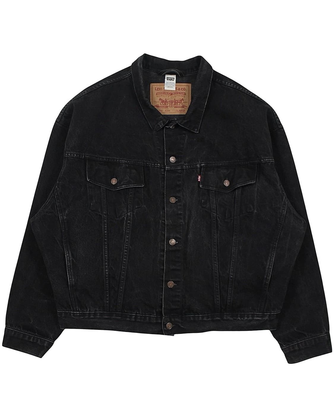 1990s 리바이스 70598-4159 블랙 데님 자켓 빈티지 상품이미지1
