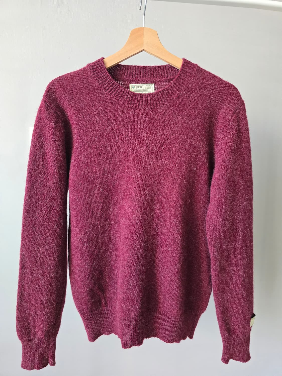 GRN 퓨어울 100% 쉐기독 텍스쳐 니트 (L) 상품이미지1