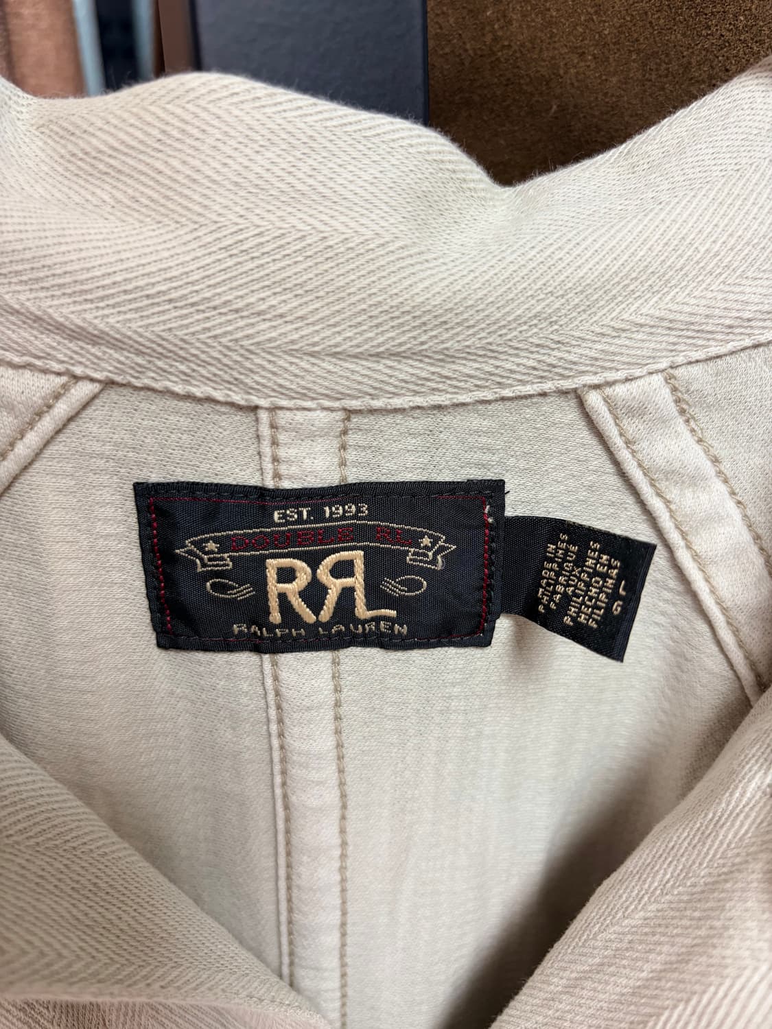 RRL 니트 헤링본 트윌 자켓 L사이즈 상품이미지2