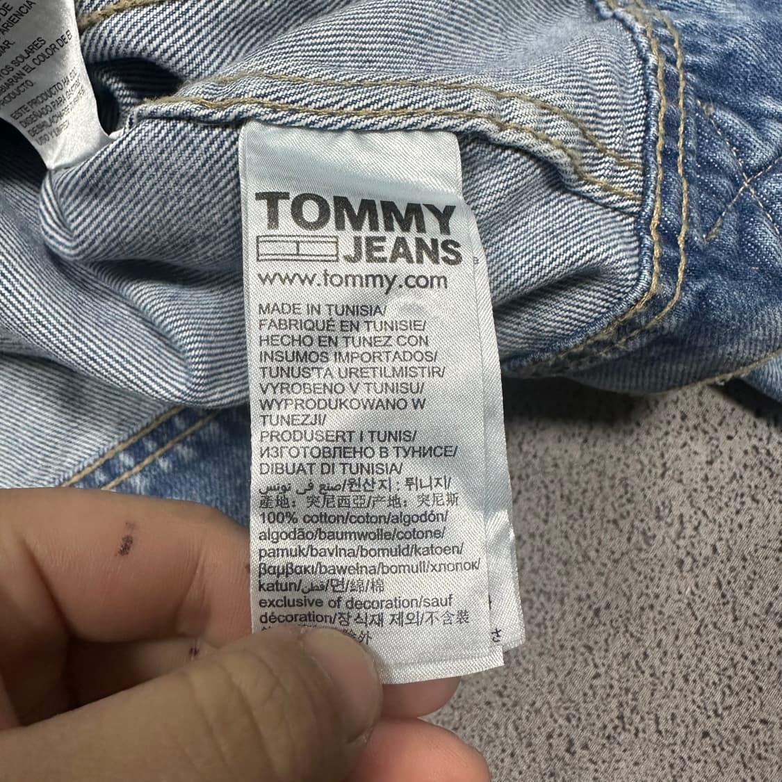 ✨ (바배) 타미 진스 오버핏 빅로고 트러커 데님 자켓  상품이미지4