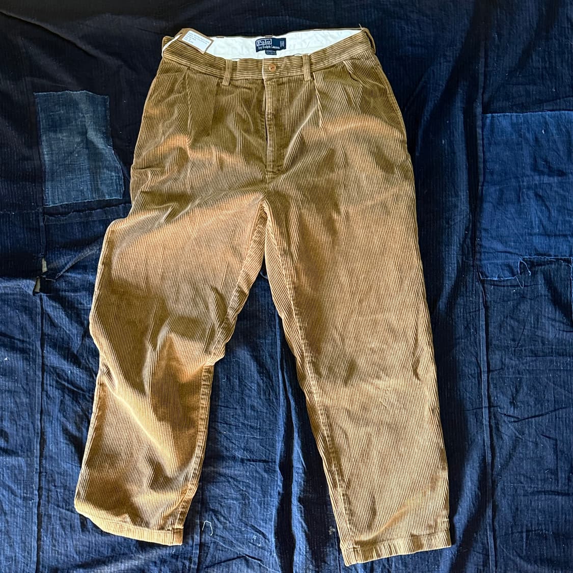 90‘s 폴로 랄프로렌 투턱 코듀로이 앤드류 팬츠 34 상품이미지1