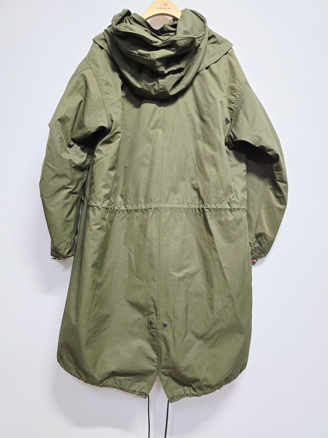 페미니크 카키색 후드 야상 점퍼 상품이미지4