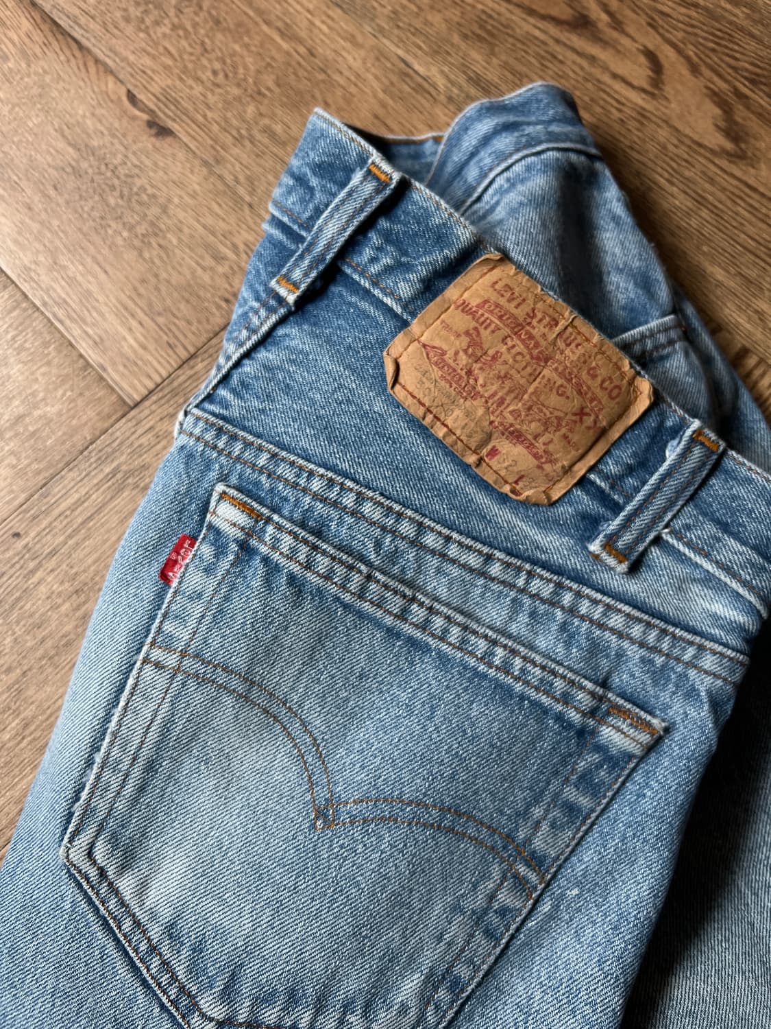 [32]80's 리바이스 501 Made in USA 데님 팬츠 S19 상품이미지8