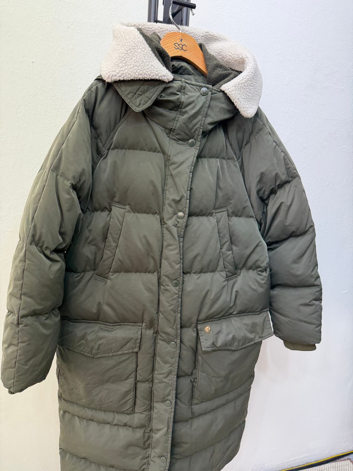 정품) 블랙야크 여성 양털카라 덕다운패딩 90 상품이미지2