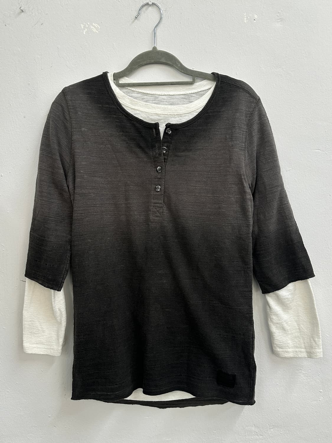 빈티지 Y2K 그라데이션 피그먼트 그런지 레이어드 빈티지 상의코디세트 상품이미지1