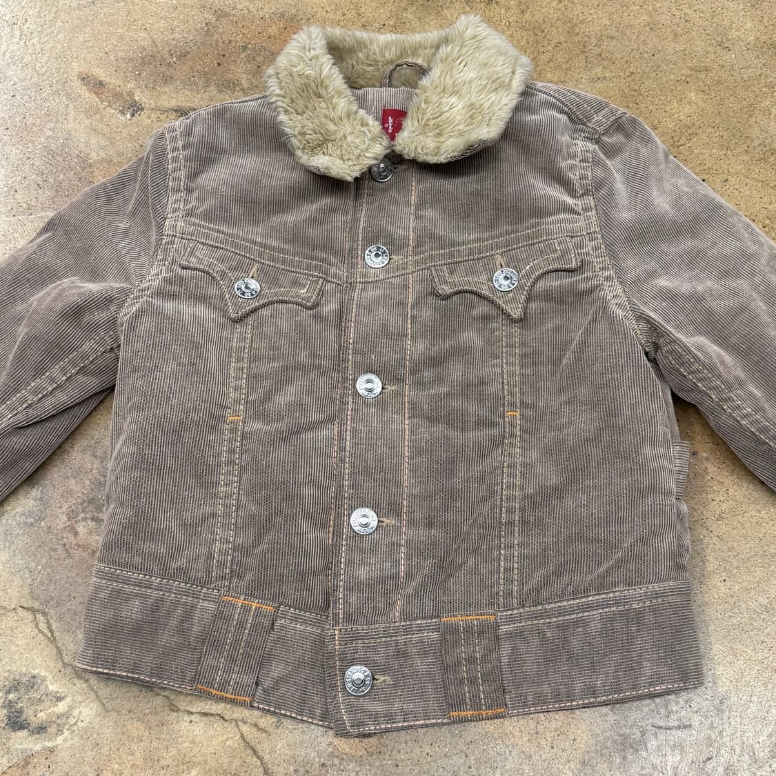 리바이스 털 카라 브라운 자켓 95 상품이미지3